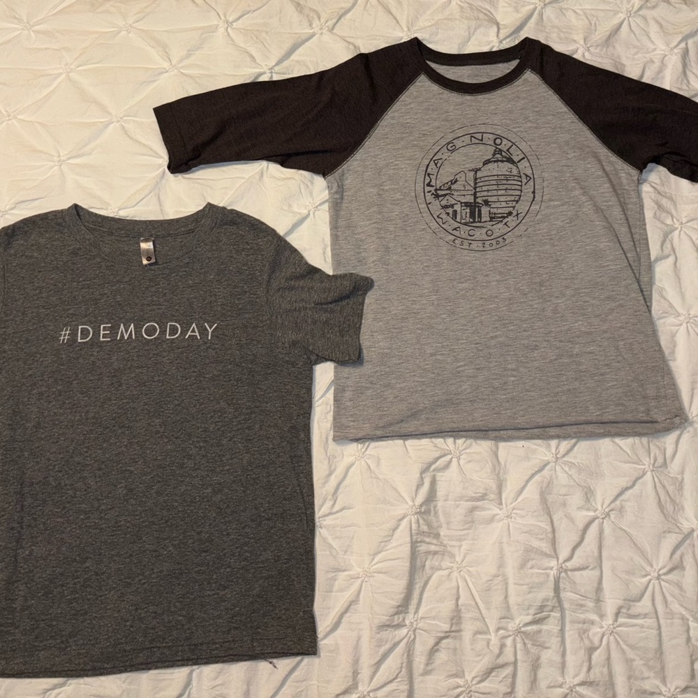 Magnolia Silos Joanna Gaines Gray and Black Kids Graphic Tees
